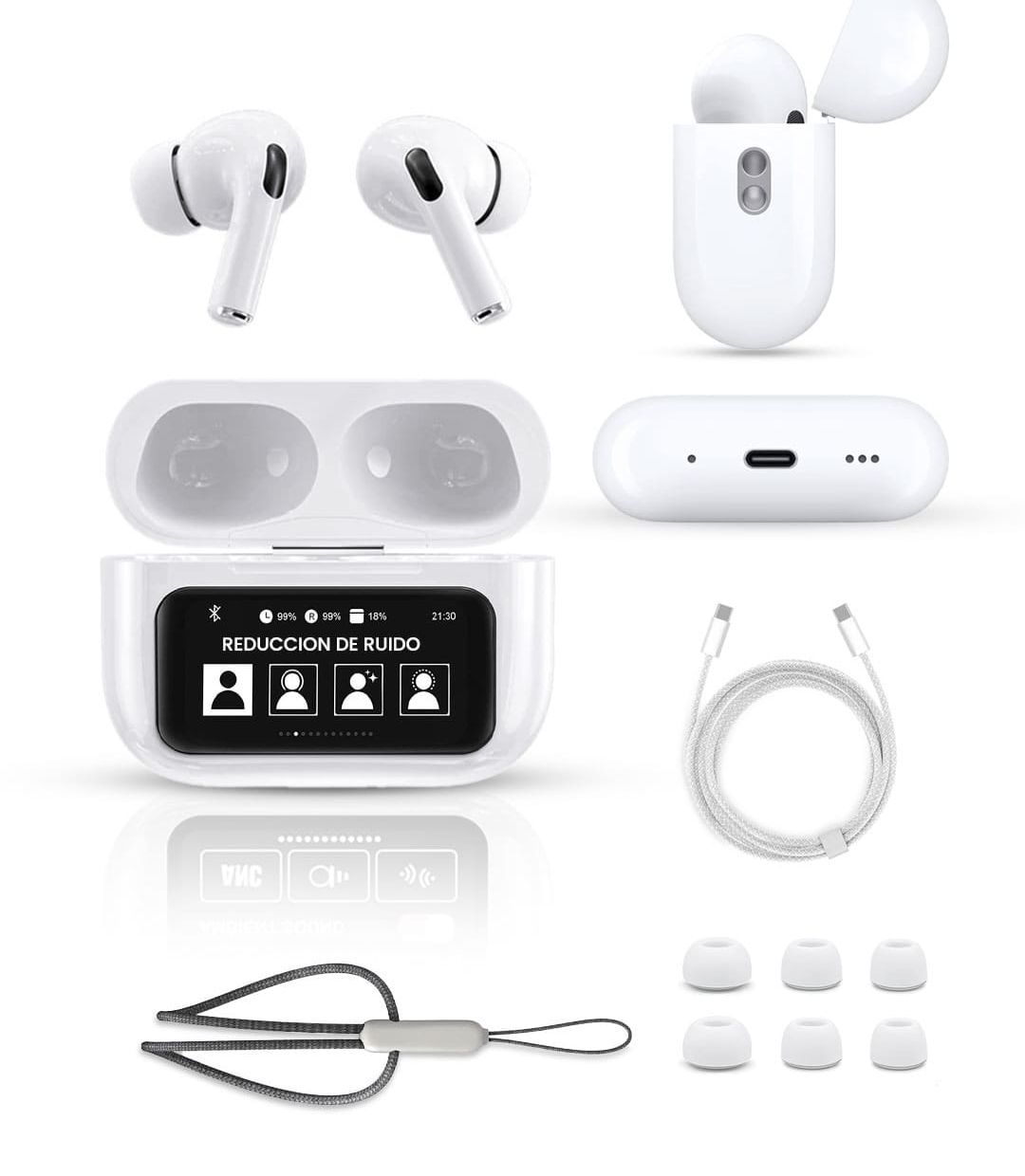 Airpods 2G Con Pantalla